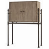Solomon Acacia Bar/Patina Iron Stand