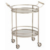 Wade Vintage Silver/Glass Bar Cart