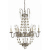 Versailles Iron/Smoke Glass Chandelier