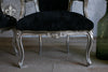 Crushed Black Velvet Armchairs