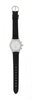 Stainless Steel Round Watch with Single Wrap Strap