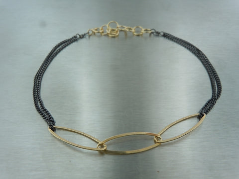 Picture of Dual Tone Three Link Bracelet