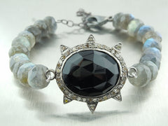 Champagne Diamond Black Spinel Bracelet