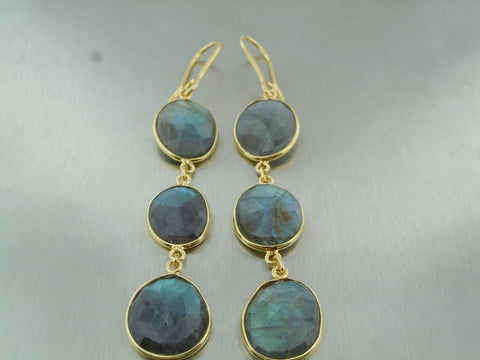 Picture of Labradorite Triple Drop Earrings