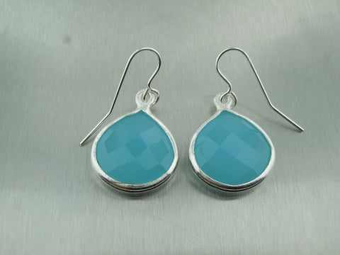Picture of Baby Blue Chalcedony Earrings
