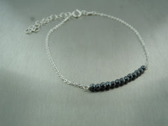Hematite Bar Bracelet