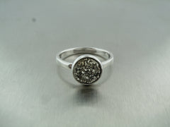 Ttitanium Druzy Ring