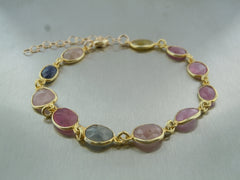 Multi Color Sapphire Bracelet