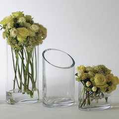 Slanted Glass Vase