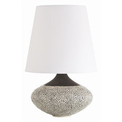 Willis Black/White Textured Porcelain Lamp