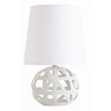 Wendy Glossy White Web Porcelain Lamp