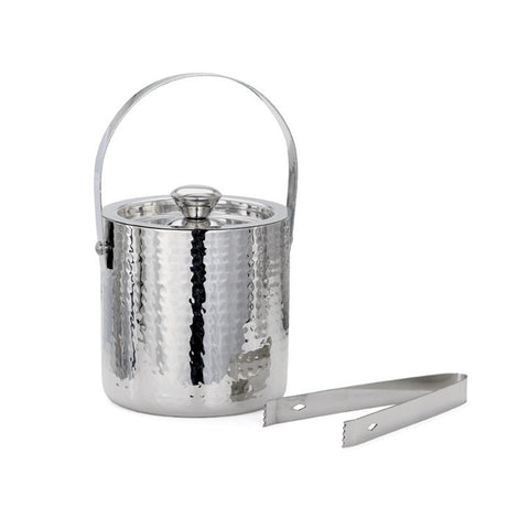 Picture of Kiro Hammered Double Wall Ice Bucket with Tongs