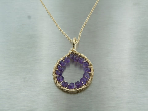 Picture of Amethyst Dreamcatcher Pendant