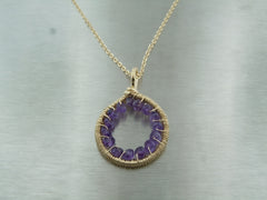 Amethyst Dreamcatcher Pendant