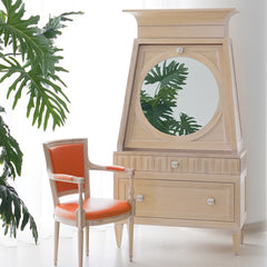 French Key Secretary - Light Limed