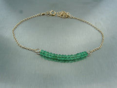 Emerald Bar Bracelet