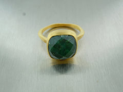 Emerald Square Ring