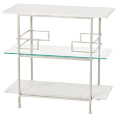 Chancellor Iron/Marble/Glass Bar