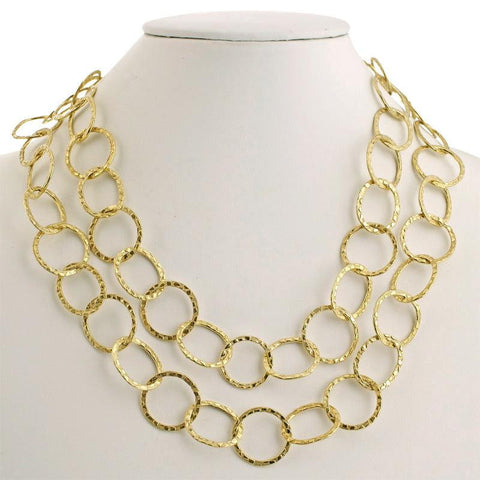 Picture of Hand Hammered Circle Link Necklace