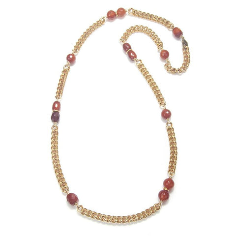 Picture of Vintage Chain with Carnelian Stations