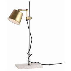 Watson Vin Brass/Marble/Iron Desk Lmp