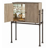 Solomon Acacia Bar/Patina Iron Stand