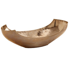 Swain Large Hammered Polished Nickel Bowl