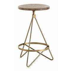 Wyndham Wood/Iron Swivel Counter Stool