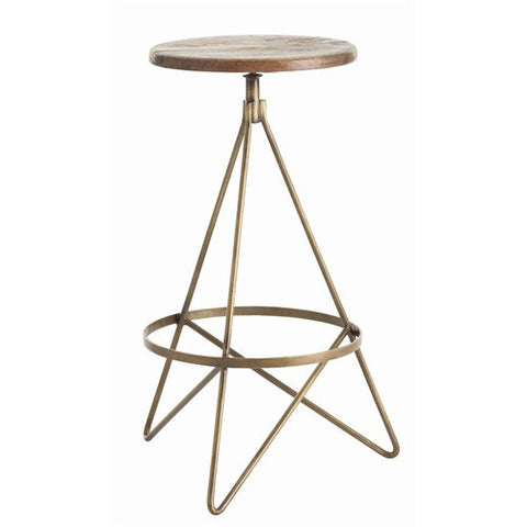 Picture of Wyndham Wood/Iron Swivel Barstool