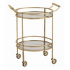Wade Vintage Silver/Glass Bar Cart