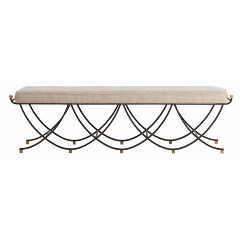 Picture of Felice Iron/Brass/Linen Bench