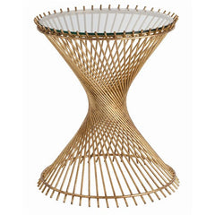Pascal Iron/Glass Side Table