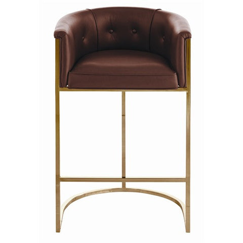 Picture of Calvin Top Grain/Hide/Antique Brass Barstool