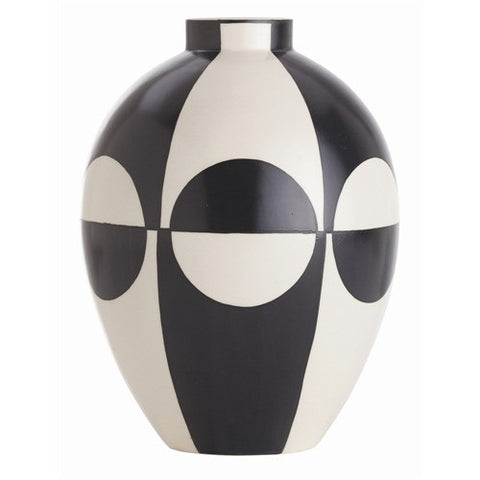 Picture of Whistler Black/Ivory Pattern Porcelain Vase