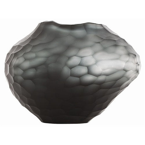 Picture of Aldo Large Organic Honeycomb Etched Glass Vase