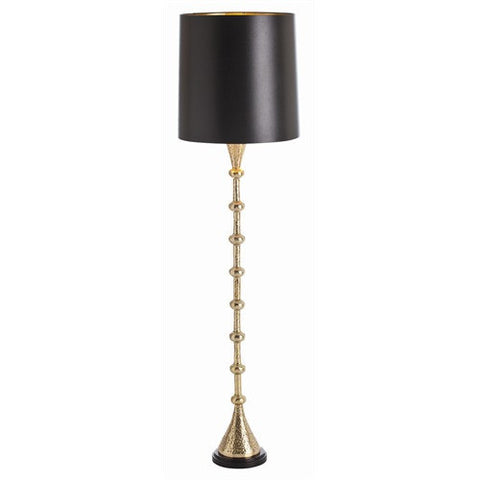 Picture of Shiner Polished Brass Hammered Floor Lamp