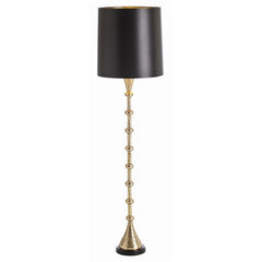Shiner Polished Brass Hammered Floor Lamp
