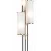 Stefan Marble/Iron/Brass/Glass Floor Torchiere