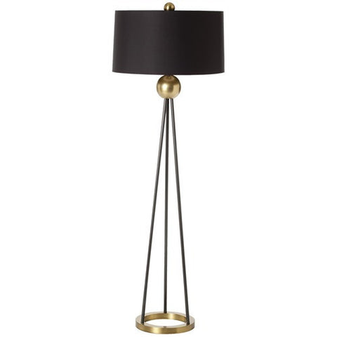 Picture of Hadley Antique Brass/Black Iron Floor Lamp