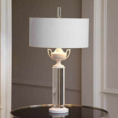 Picture of Ceramic Urn Crystal Lamp