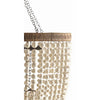 Viola Iron/Ivory Beaded Chandelier