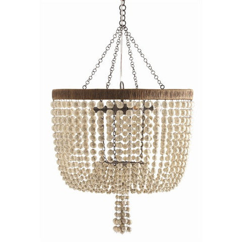 Picture of Viola Iron/Ivory Beaded Chandelier