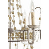Versailles Iron/Smoke Glass Chandelier