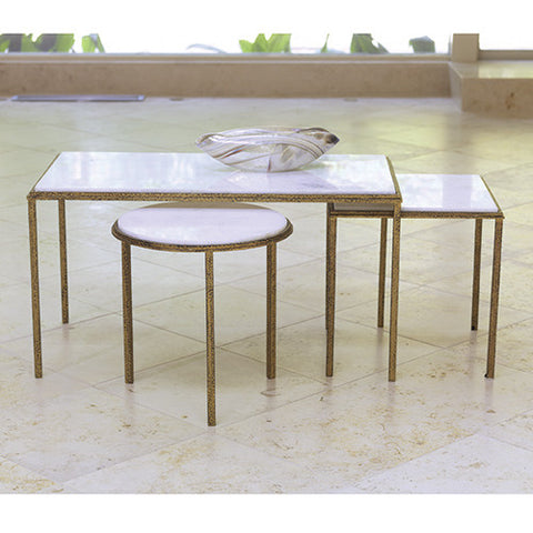 Picture of Hammered Gold Table
