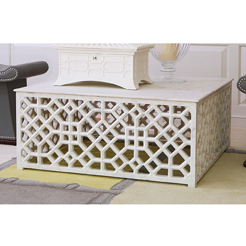 Picture of Marble Fret Cocktail Table