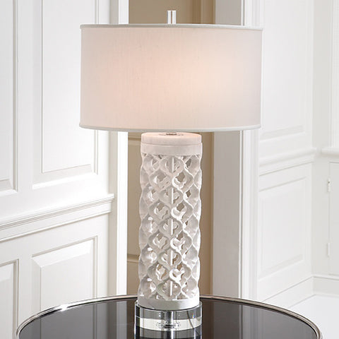 Picture of Round Arabesque Marble Lamp
