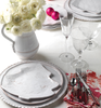 Bellezza Holiday White Tree Salad Plate
