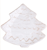 Bellezza Holiday White Tree Salad Plate