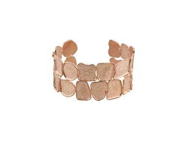 Picture of Cobblestone Double Bangle in Rose Gold