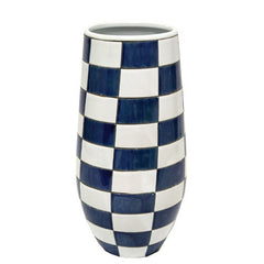 Checkers Vase